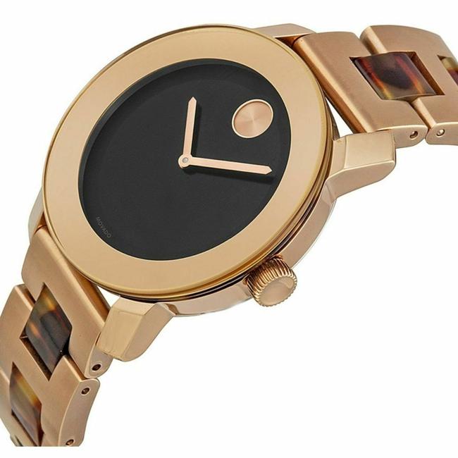 Movado Rose Gold/Brown 3600189 Womens Quartz Watch Movado Rose Gold/Brown 3600189 Womens Quartz Watch