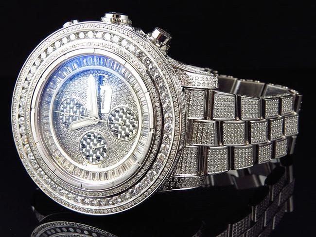 Breitling Stainless Steel Mens Custom A13370 53mm with Diamonds 23 Ct Watch Breitling Stainless Steel Mens Custom A13370 53mm with Diamonds 23 Ct Watch