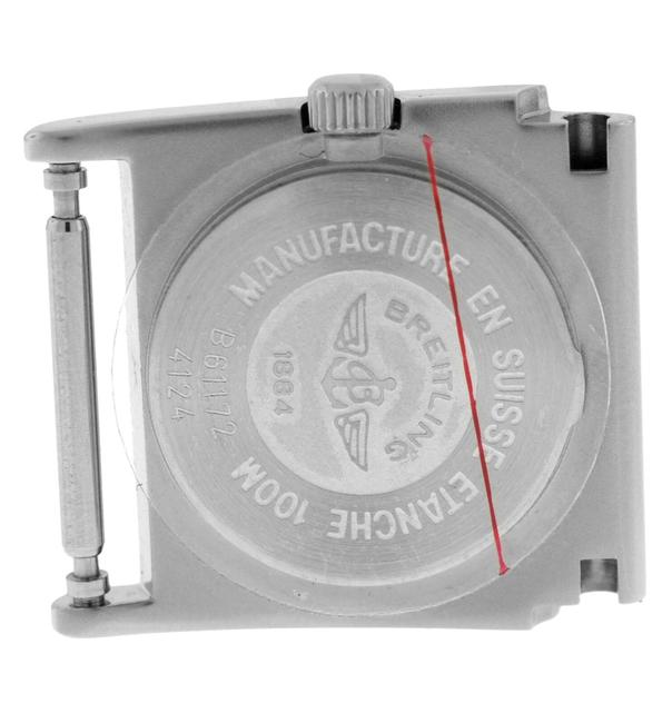 Breitling Silver Gold New Utc Module B61172 Steel & Quartz 20mm At Lugs Watch Breitling Silver Gold New Utc Module B61172 Steel & Quartz 20mm At Lugs Watch
