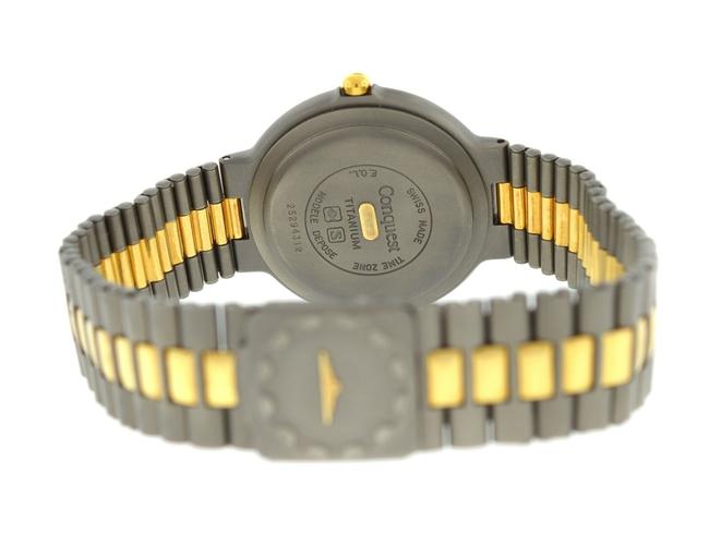 Longines Titanium Gold Plated New Ladies Octagon Stainless Steel Yellow Quartz 24mm Watch Longines Titanium Gold Plated New Ladies Octagon Stainless Steel Yellow Quartz 24mm Watch