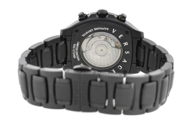 Versace Black New Mens Dv One Chrono Limited Ed. 16cct9d008 Sc09 Pvd 44mm Watch Versace Black New Mens Dv One Chrono Limited Ed. 16cct9d008 Sc09 Pvd 44mm Watch