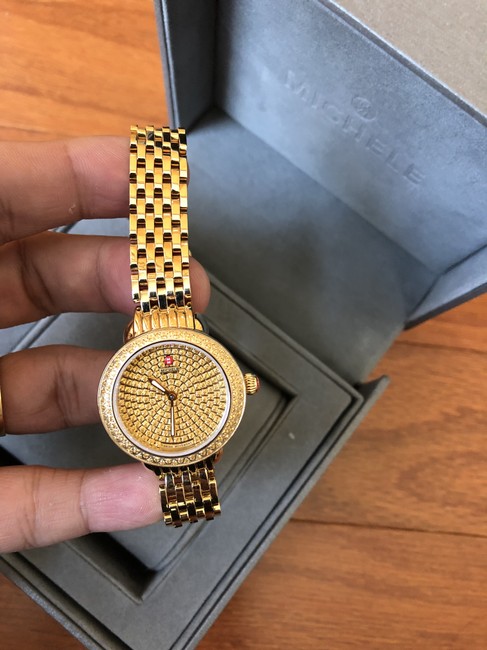 Michele Gold Flash-sale Rare Serein 12 Watch Michele Gold Flash-sale Rare Serein 12 Watch