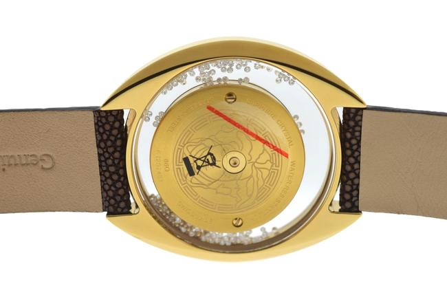 Versace Gold Tone Stainless Steel New Destiny Spirit 86q701md497 S497 Floating Spheres 38mm Watch Versace Gold Tone Stainless Steel New Destiny Spirit 86q701md497 S497 Floating Spheres 38mm Watch