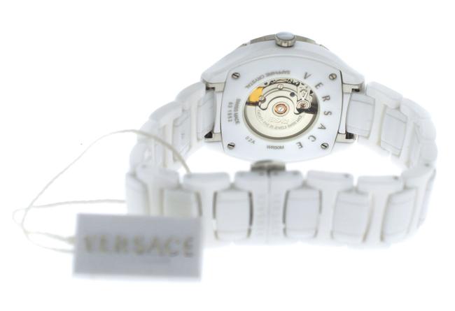 Versace Silver White New Dv One 02acs1d001 Sc01 Ceramic Diamond 41mm Watch Versace Silver White New Dv One 02acs1d001 Sc01 Ceramic Diamond 41mm Watch