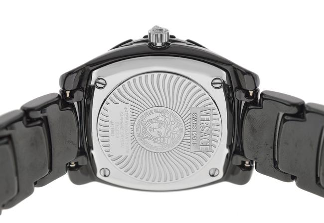 Versace Black New Dv One 63qcs9d009 Sc09 Ceramic Steel Diamond 36mm Quartz Watch Versace Black New Dv One 63qcs9d009 Sc09 Ceramic Steel Diamond 36mm Quartz Watch