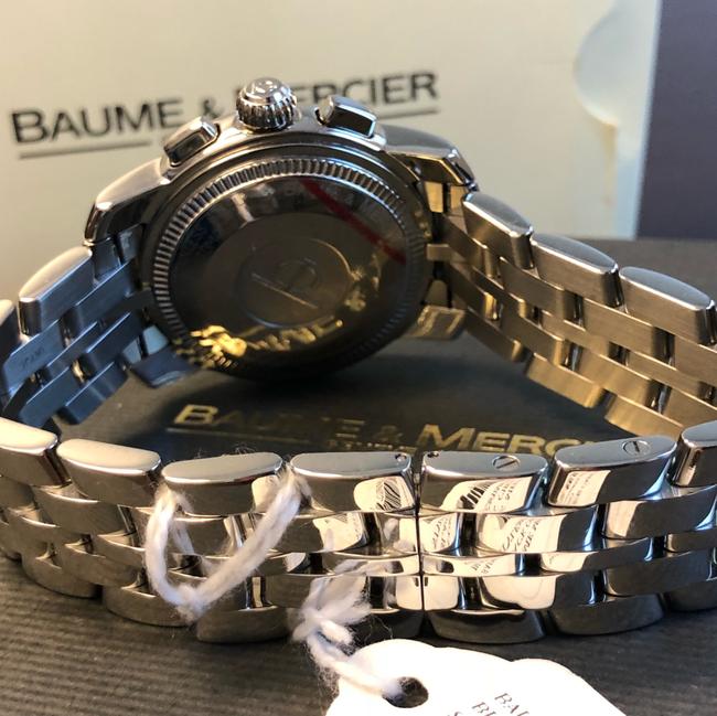 Baume & Mercier Silver Case Black Dial Capeland Chronograph Steel Mv045216 Watch Baume & Mercier Silver Case Black Dial Capeland Chronograph Steel Mv045216 Watch