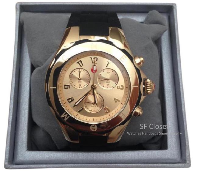 Michele Gold / Black Jelly Bean Tone Case Strap Mww12f000034 Watch Michele Gold / Black Jelly Bean Tone Case Strap Mww12f000034 Watch