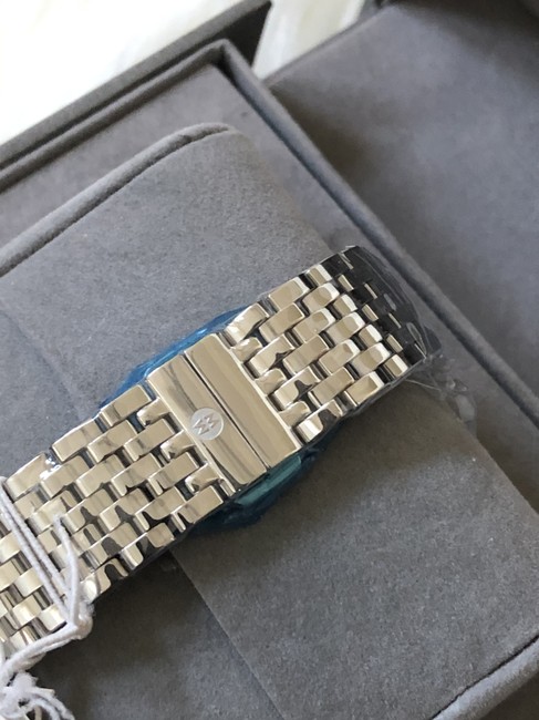 Michele Silver (Silver/Black) Serein Diamond Fan Dial Watch Michele Silver (Silver/Black) Serein Diamond Fan Dial Watch