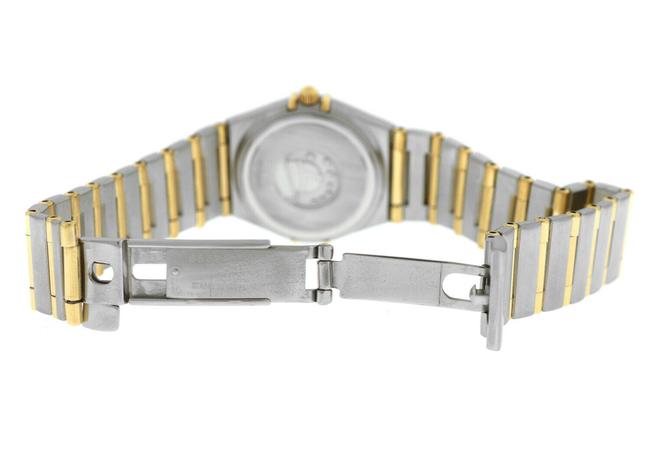 Omega Gold Silver Constellation Full Bar Ladies 18k Yellow 24mm Quartz Watch Omega Gold Silver Constellation Full Bar Ladies 18k Yellow 24mm Quartz Watch