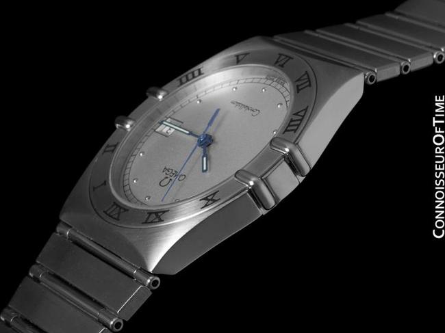 Omega Silver Constellation Mens Bracelet Quartz Date 35mm - Brushed Watch Omega Silver Constellation Mens Bracelet Quartz Date 35mm - Brushed Watch