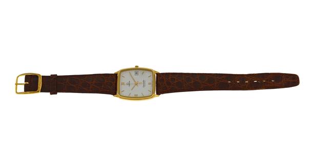 Omega Gold Seamaster 1430 Unisex Tone Stainless Steel 28mm Quartz Watch Omega Gold Seamaster 1430 Unisex Tone Stainless Steel 28mm Quartz Watch