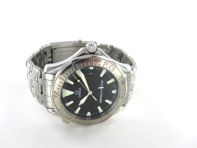 Omega Steel Seamaster Americas Cup Limited Edition 0084/9999 White Gold Bezel Watch Omega Steel Seamaster Americas Cup Limited Edition 0084/9999 White Gold Bezel Watch