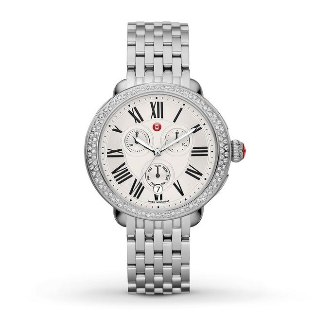 Michele Silver Serein Stainless Chronograph Diamond Mww21a000001 Watch Michele Silver Serein Stainless Chronograph Diamond Mww21a000001 Watch