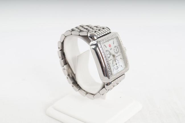 Michele Mother Of Pearl Ladies Deco Day Stainless Steel Chronograph Diamond B39804ss (3256) Watch Michele Mother Of Pearl Ladies Deco Day Stainless Steel Chronograph Diamond B39804ss (3256) Watch