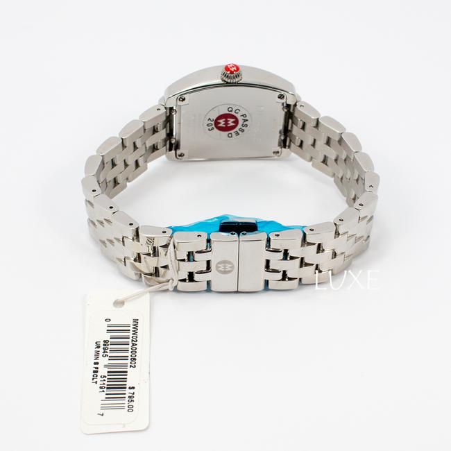 Michele Silver Urban Mini Ladies Tone Stainless Steel Bracelet 28mm Watch Michele Silver Urban Mini Ladies Tone Stainless Steel Bracelet 28mm Watch