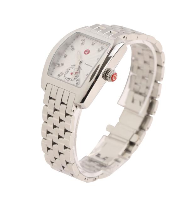 Michele Silver Urban Mini Diamond Dial Watch Michele Silver Urban Mini Diamond Dial Watch