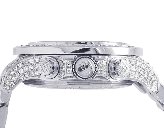 Breitling Stainless Steel White 23 Ct XL Custom A13370 Super Avenger 48mm Diamond Watch Breitling Stainless Steel White 23 Ct XL Custom A13370 Super Avenger 48mm Diamond Watch