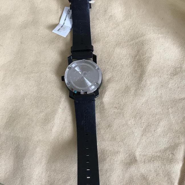 Movado Black / Gray Bold Camouflage Dial Rustic Leather Watch Movado Black / Gray Bold Camouflage Dial Rustic Leather Watch