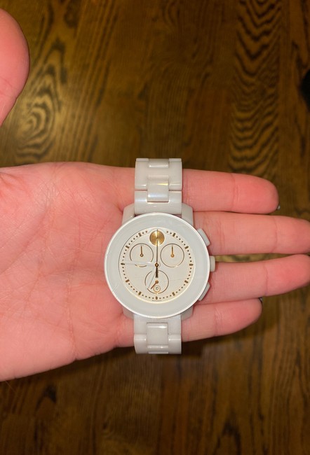 Movado White/Gold Quartz Movement Dial Ladies Watch Movado White/Gold Quartz Movement Dial Ladies Watch
