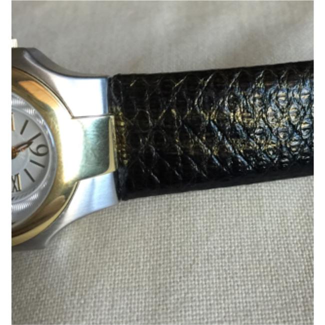 Philip Stein Gold Plated/Stainless/Black Dual Time Watch Philip Stein Gold Plated/Stainless/Black Dual Time Watch