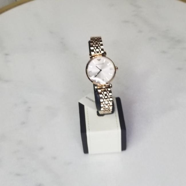 Emporio Armani Rose Gold Womens Pastel Pink Stainless Steel Watch Emporio Armani Rose Gold Womens Pastel Pink Stainless Steel Watch