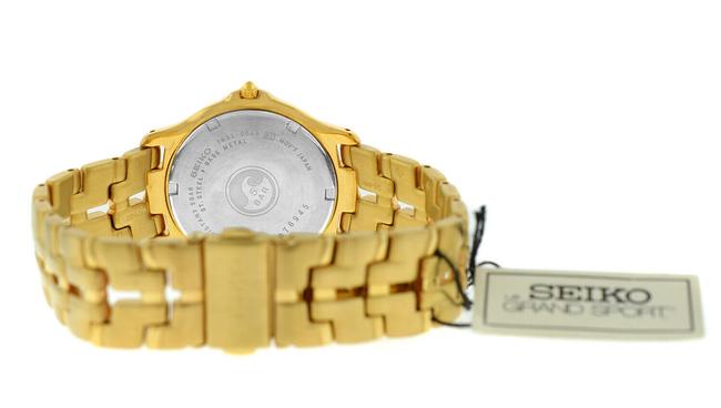 Seiko Gold Le Grand Sport Slc030 Plated Steel Date Quartz 36mm Watch Seiko Gold Le Grand Sport Slc030 Plated Steel Date Quartz 36mm Watch