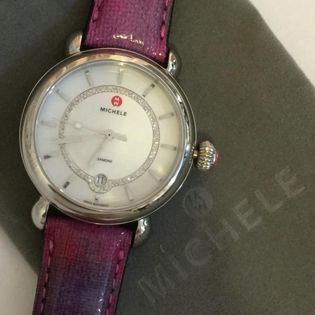 Michele Silver Csx Elegance Womens Mother Of Pearl Diamond Head Mw03t00a0963 Watch Michele Silver Csx Elegance Womens Mother Of Pearl Diamond Head Mw03t00a0963 Watch