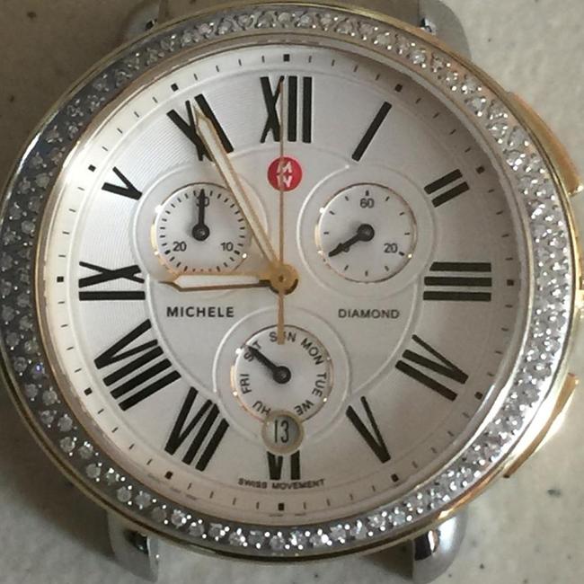 Michele Gold Silver Womens Serein Swiss 100 Diamonds Face Mw21a01c5966 Watch Michele Gold Silver Womens Serein Swiss 100 Diamonds Face Mw21a01c5966 Watch
