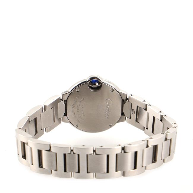 Cartier White Ballon Bleu De Quartz Stainless Steel with Diamond Bezel Watch Cartier White Ballon Bleu De Quartz Stainless Steel with Diamond Bezel Watch
