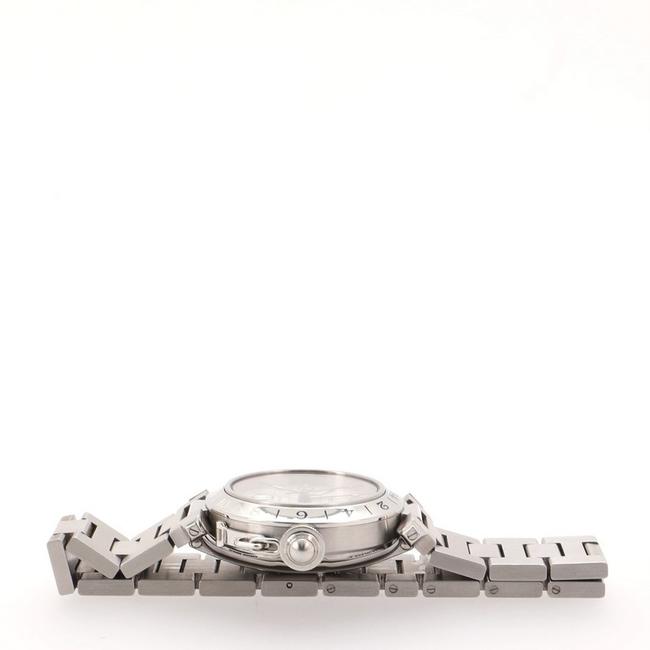 Cartier Silver Pasha C Gmt Stainless Steel 35 Watch Cartier Silver Pasha C Gmt Stainless Steel 35 Watch