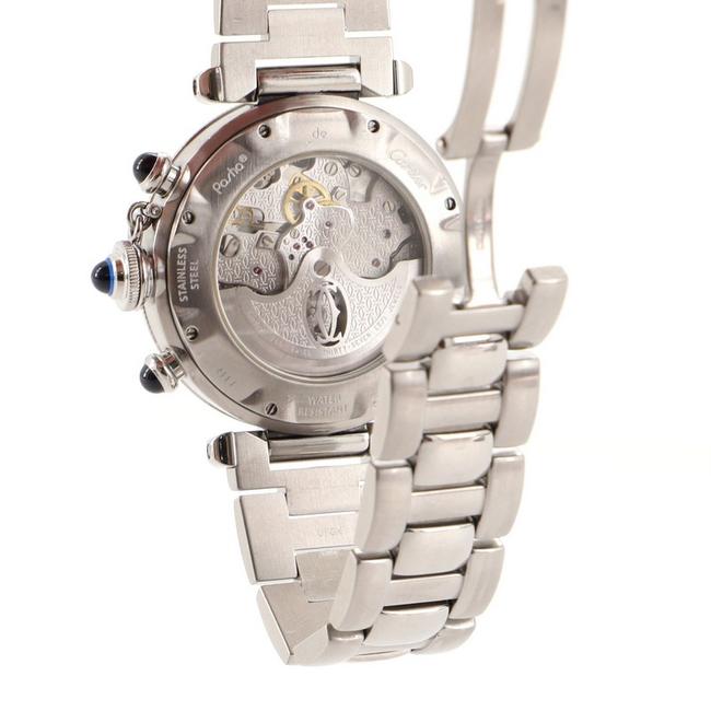 Cartier White Pasha De Chronograph Stainless Steel 38 Watch Cartier White Pasha De Chronograph Stainless Steel 38 Watch