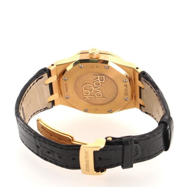 Audemars Piguet Black Royal Oak Dual Time Rose Gold and Alligator 39 Watch Audemars Piguet Black Royal Oak Dual Time Rose Gold and Alligator 39 Watch