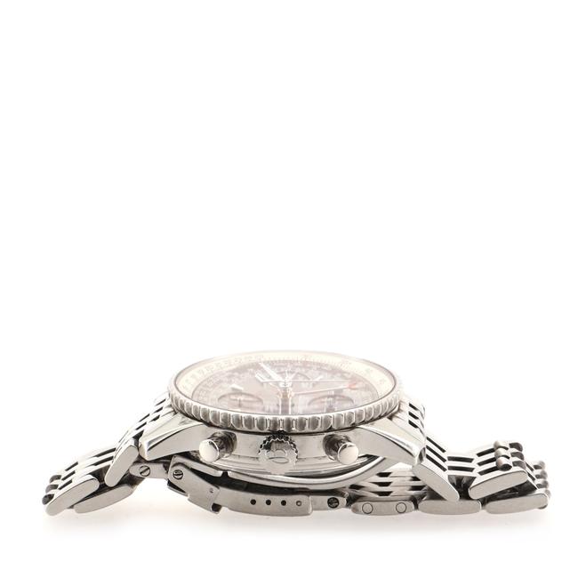 Breitling Brown Navitimer Montbrillant Datora Chronograph Stainless Watch Breitling Brown Navitimer Montbrillant Datora Chronograph Stainless Watch