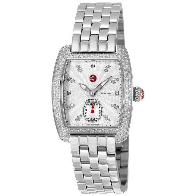 Michele Silver Urban Mini Stainless Diamond Mww02a000508 Watch Michele Silver Urban Mini Stainless Diamond Mww02a000508 Watch