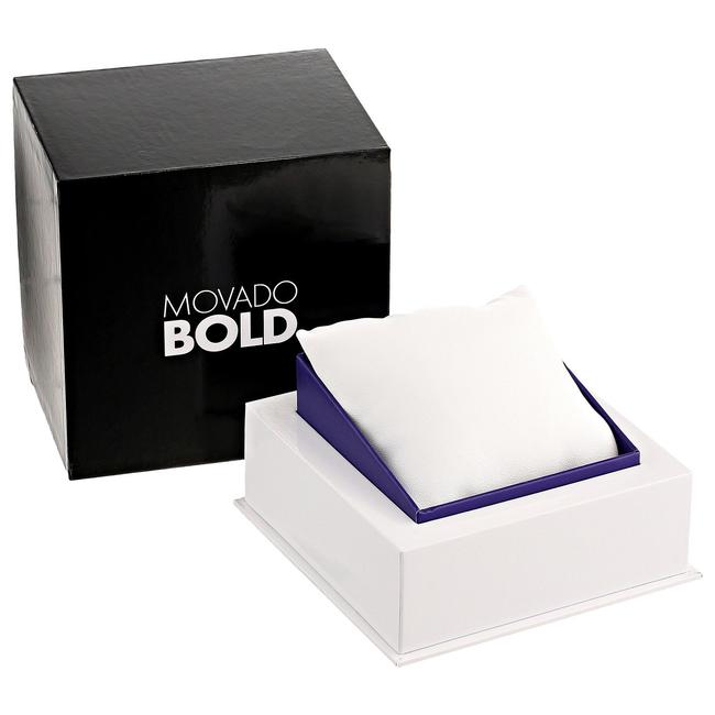Movado Bold Chronograph Silver Sunray Dial Two- Tone Unisex Watch Movado Bold Chronograph Silver Sunray Dial Two- Tone Unisex Watch