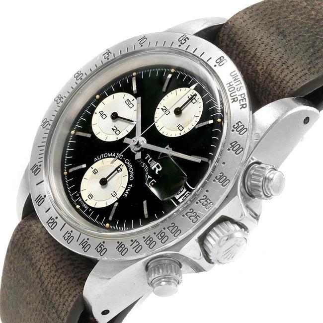 Tudor Black Big Chronograph Dial Steel Vintage Mens 94300 Watch Tudor Black Big Chronograph Dial Steel Vintage Mens 94300 Watch