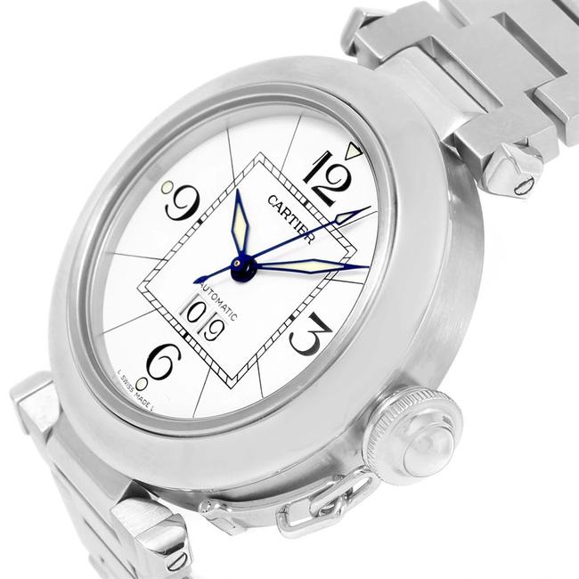 Cartier White Pasha C Midsize Dial Steel W31044m7 Watch Cartier White Pasha C Midsize Dial Steel W31044m7 Watch