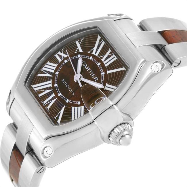 Cartier Walnut Burl Wood XL Roadster White Gold Limited Edition W6206 Watch Cartier Walnut Burl Wood XL Roadster White Gold Limited Edition W6206 Watch