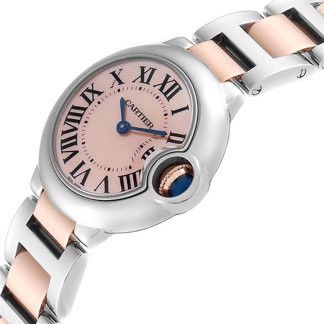 Cartier Pink Mother Of Pearl Box Ballon Bleu Rose Gold Steel Mop Ladies W6920034 Watch Cartier Pink Mother Of Pearl Box Ballon Bleu Rose Gold Steel Mop Ladies W6920034 Watch