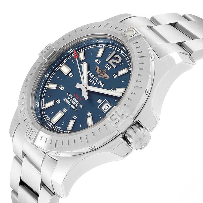 Breitling Blue Box Colt Dial Steel Mens A17388 Card Watch Breitling Blue Box Colt Dial Steel Mens A17388 Card Watch