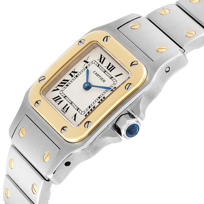 Cartier Silvered Box Santos Galbee Steel Yellow Gold Ladies 166930 Papers Watch Cartier Silvered Box Santos Galbee Steel Yellow Gold Ladies 166930 Papers Watch