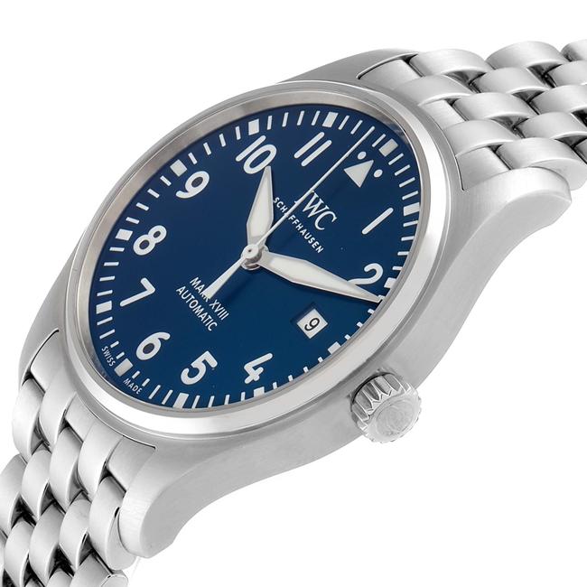 IWC Midnight Blue Pilot Mark Xviii Petit Prince Dial Mens Iw327014 Papers Watch IWC Midnight Blue Pilot Mark Xviii Petit Prince Dial Mens Iw327014 Papers Watch