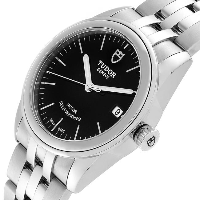 Tudor Black Glamour Date Dial Steel Mens M55000 Unworn Watch Tudor Black Glamour Date Dial Steel Mens M55000 Unworn Watch