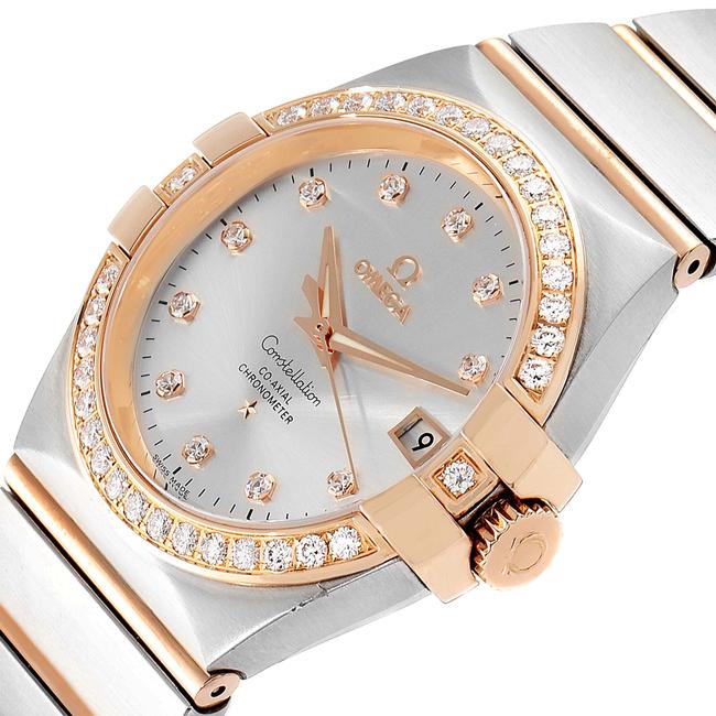 Omega Silver Constellation Steel Rose Gold Diamond Mens 123.25.35.20.52 Watch Omega Silver Constellation Steel Rose Gold Diamond Mens 123.25.35.20.52 Watch