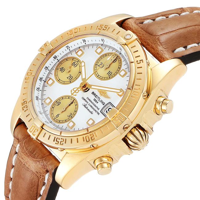 Breitling Mother Of Pearl Box Windrider Cockpit Yellow Gold Mop Dial Mens K13358 Watch Breitling Mother Of Pearl Box Windrider Cockpit Yellow Gold Mop Dial Mens K13358 Watch