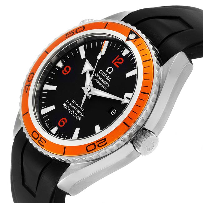 Omega Black XL Seamaster Planet Ocean Orange Bezel 2908.50.91 Watch Omega Black XL Seamaster Planet Ocean Orange Bezel 2908.50.91 Watch