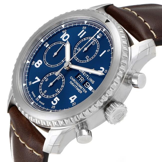 Breitling Blue Navitimer Dial Chronograph Steel Mens A13314 Watch Breitling Blue Navitimer Dial Chronograph Steel Mens A13314 Watch