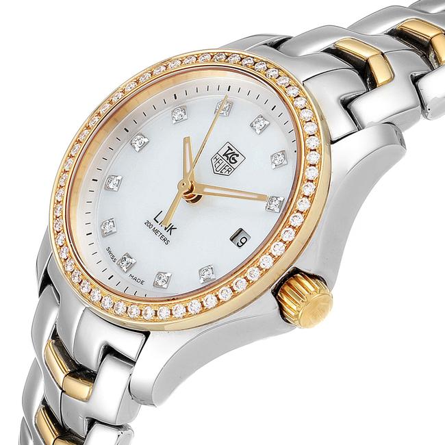 TAG Heuer Mother Of Pearl Link Mop Steel Yellow Gold Diamond Ladies Wjf1354 Watch TAG Heuer Mother Of Pearl Link Mop Steel Yellow Gold Diamond Ladies Wjf1354 Watch