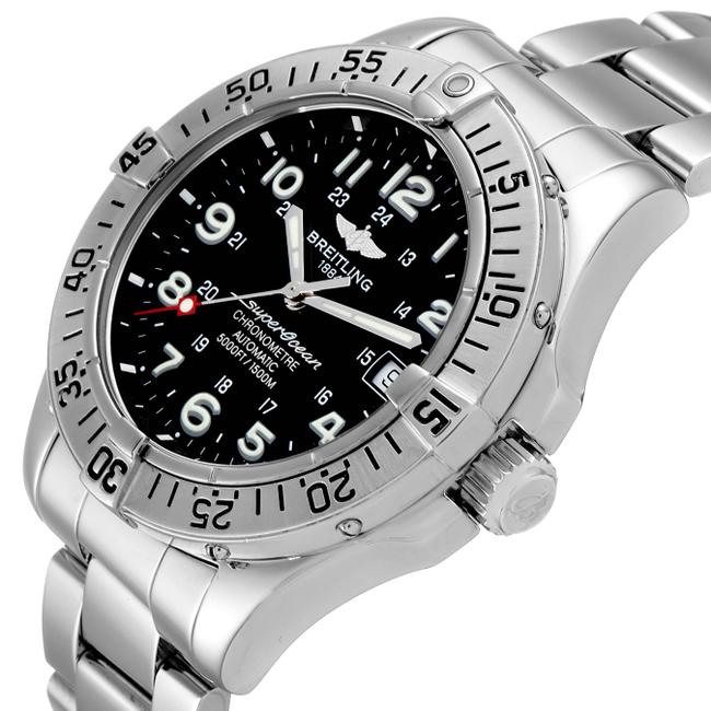 Breitling Black Box Superocean Steelfish Dial Mens A17360 Papers Watch Breitling Black Box Superocean Steelfish Dial Mens A17360 Papers Watch