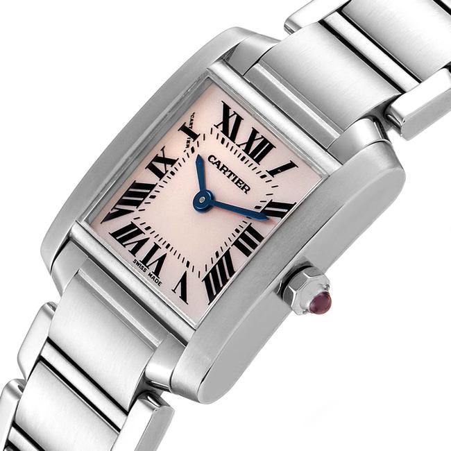 Cartier Pink Mother Of Pearl Francaise Steel Ladies W51028q Watch Cartier Pink Mother Of Pearl Francaise Steel Ladies W51028q Watch